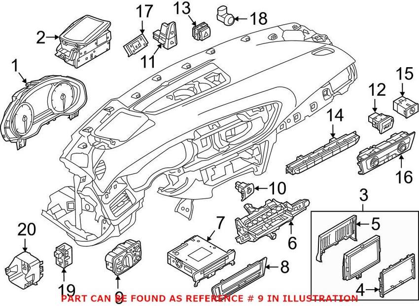 Audi Headlight Switch 4G0941531AL